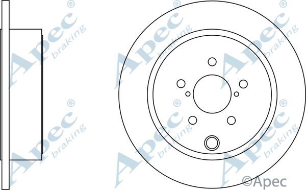 APEC BRAKING stabdžių diskas DSK2673